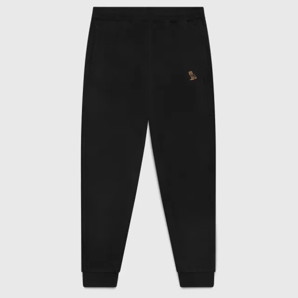 OVO Classic Black Joggers Size Medium Black